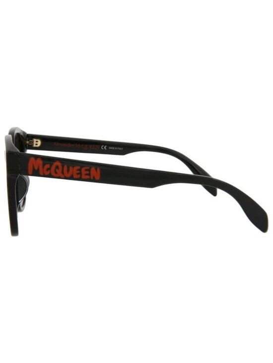 New Alexander McQueen Womens Square/Rectangle Black Black Grey Fashion Designer main image 4
